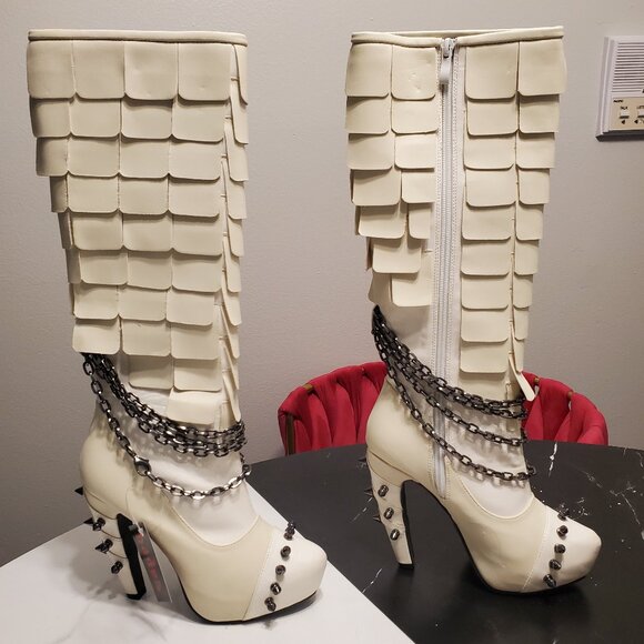 Hades size 6 5 inch caymene steampunk vegan leather boots - Picture 15 of 16